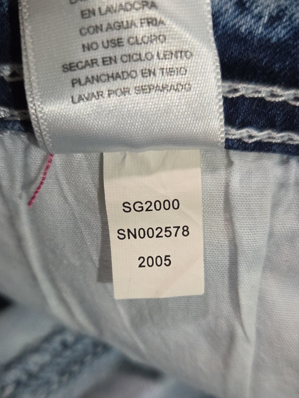 •Seven7• Little Girls White Wash Bejeweled Skinny Jeans - Picture 6 of 6